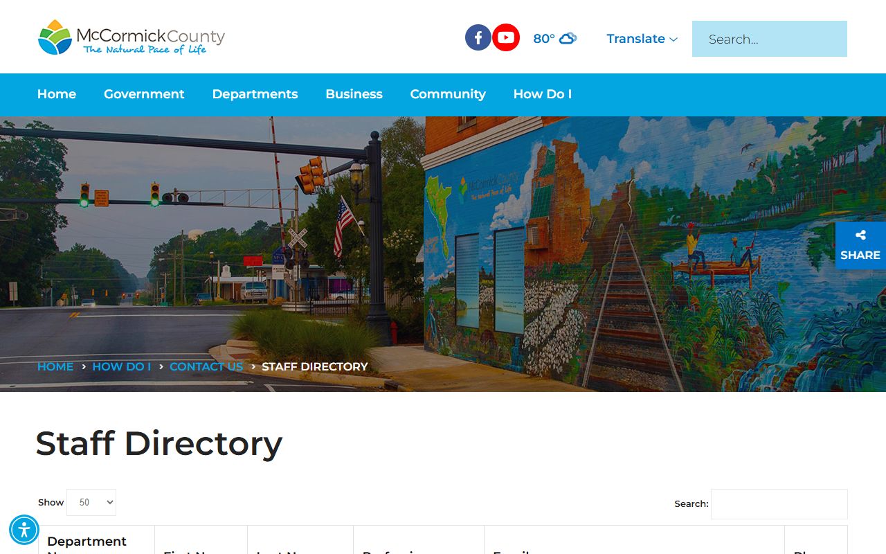 McCormick County court records staff directory