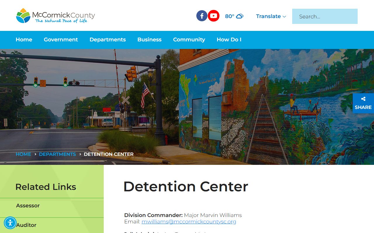 McCormick County inmate records detention center source