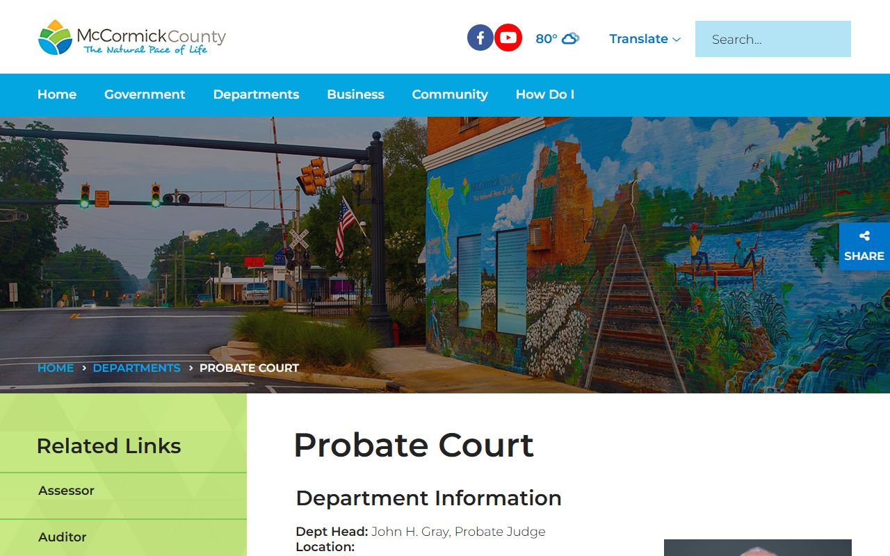 McCormick County probate records local Probate Court page